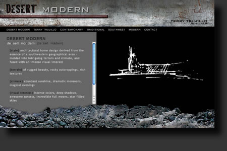 Desert Modern website design - web image 1 - by Sedona AZ Website Design Company IIIXIII