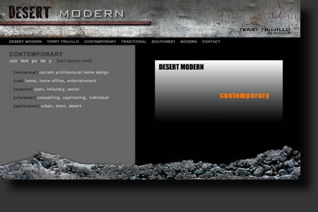 Desert Modern website design - web image 3 - by Sedona AZ Website Design Company IIIXIII