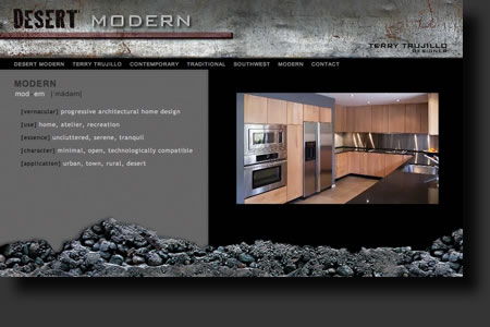 Desert Modern website design - web image 5 - by Sedona AZ Website Design Company IIIXIII